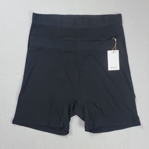 Quince Tencel Rib Knit Lounge Boxer Brief Men's XL Black 2-Pack Underwear